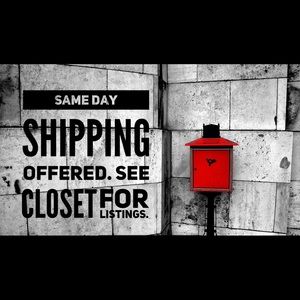 I offer same day shipping!🖤